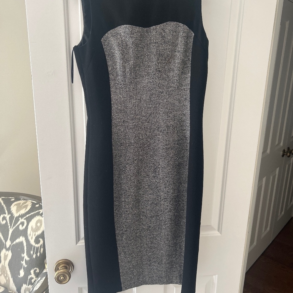 Michael kors collection black and tweed dress